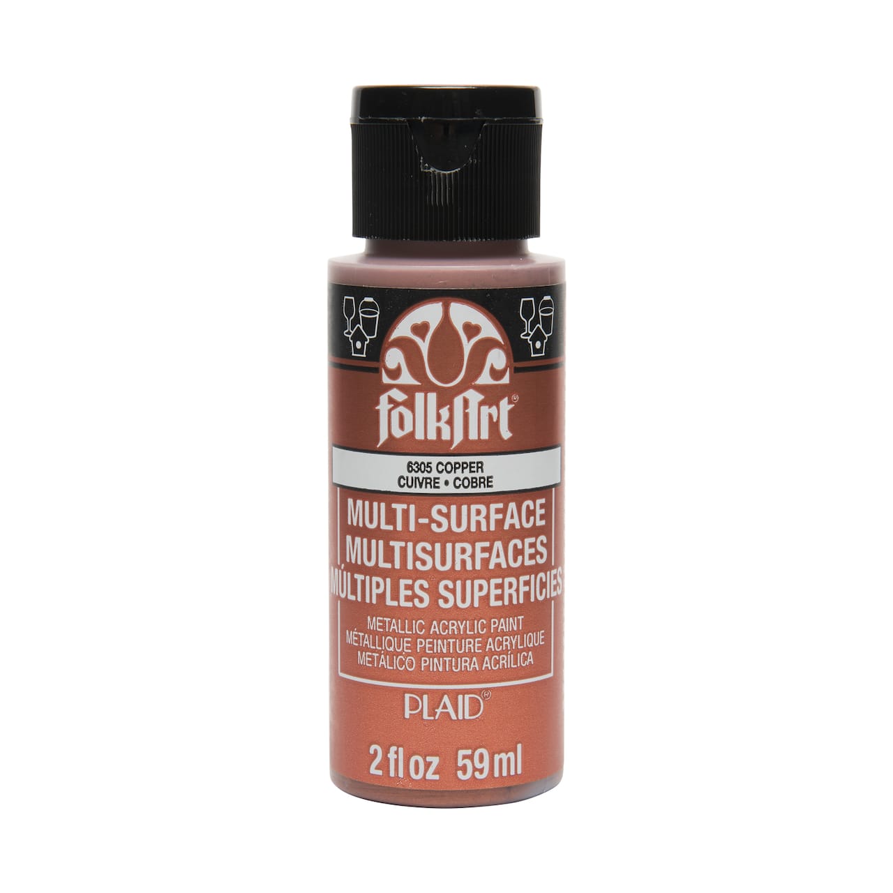 12 Pack: FolkArt® Multi-Surface Metallic Acrylic Paint
